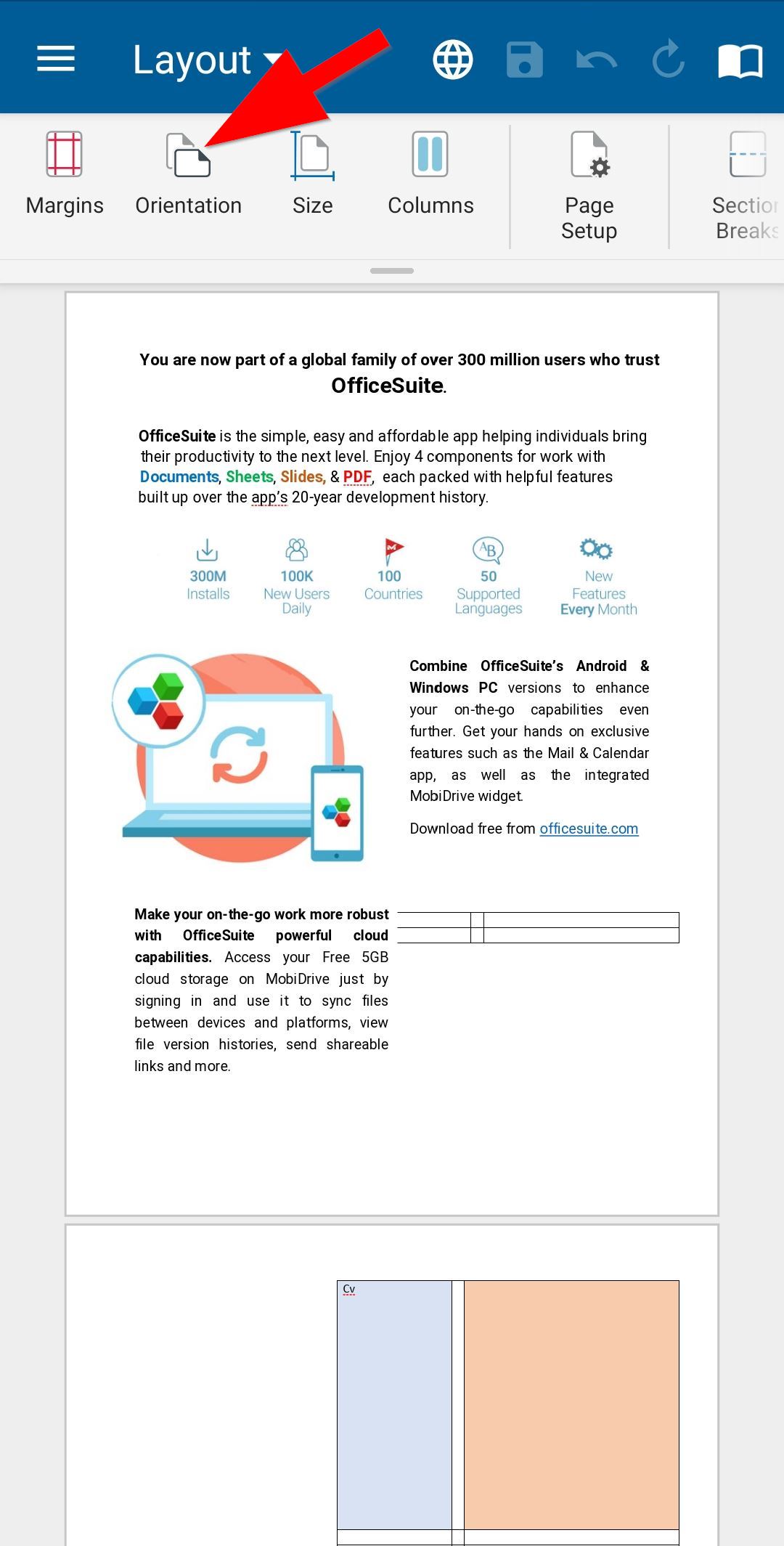 change-page-orientation-in-documents-officesuite